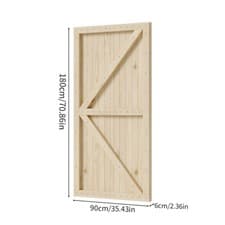 Image of Pressure-Treated Wooden Garden Gate Fence Pedestrian Side Gate Free fitting kits
