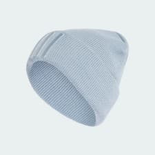 Image of Adidas Beanie Adults One Size Blue Unisex 3 Stripes Hat OSFM IY5260