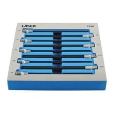 Image of Laser Tools Extra Long Ball End Hex Socket Bit Set 3/8"D 9 Piece Set - 7358