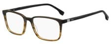 Image of Boss 1436 EX4 Hugo Boss Eyeglasses Color Brown Horn 57-18-150 Frame .