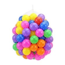 Image of 100 x Multicoloured Plastic Play Balls For Ball Pits Pool Parties Soft Child Toy