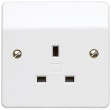 Image of MK - Logic Plus 13A 1 Gang Unswitched Socket, White K780WHI