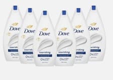 Image of Dove Nourishing Body Wash  Smooth Creamy Gentle Skin Free Sulfate Pack 6x450ml