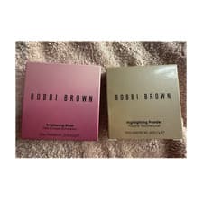 Image of Bobbi Brown Single Brightening Blush Blushed Pink Petal Glow 6.6g 7g 2 ITEMS!
