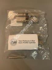 Image of Yale Platinum 35/35 Thumb Turn 3Star High Security Cylinder Euro Lock Anti Snap