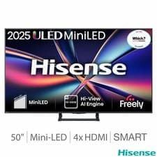 Image of Hisense 50E8QTUK 50" Mini LED 4K Ultra HD Smart Television Dolby Vision Screen