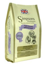 Image of Simpsons 12Kg Puppy Sensitive Salmon & Potato Dog Food