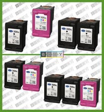 Image of Selection Of Refilled HP 300XL Ink Cartridges - Black / Colour