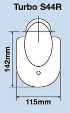 Image of Dudley Turbo 44 11 inch Syphon for Narrow Cisterns 2-part Easy Service