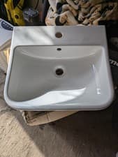Image of Ideal Standard I.Life A 55cm Washbasin, 1 Tap Hole with Overflow - E245801