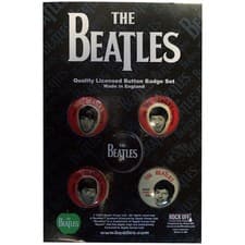 Image of The Beatles Vintage Portraits 5 Pack Button Badge Pack One Size