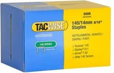 Image of Tacwise 0344 Type 140 / 14 mm Heavy Duty Galvanised Staples, Pack of 5,000