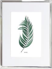 Image of Silver Plated Picture Photo Frame 5x7in Evergreen Thin Modern Tarnish Resistant