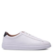 Image of Men's Boss Kieran Leather Trainers in White