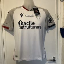 Image of BOLOGNA MENS MACRON AWAY SHIRT 2020/21 SIZE SMALL …………. BNWT