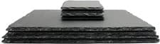 Image of Placemats & Coasters Natural Slate 8pc Dinner Place Mats Serving Boards | M&W