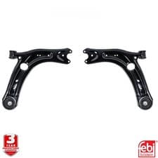 Image of PAIR FEBI 170514 170515 FRONT LOWER WISHBONES VW AUDI SEAT SKODA SUV 3YR A4031