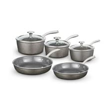 Image of Tower Cerastone Cookware 5 Piece Set Oven Safe Non-Stick Aluminium Pan Set