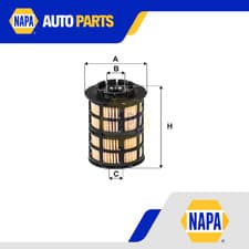 Image of Fuel Filter fits VAUXHALL MOKKA J13 1.6D 2015 on NAPA 818013 96896403 Quality
