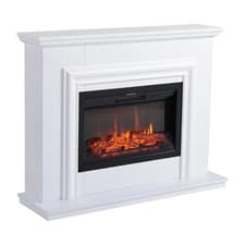 Image of Focal Point Amersham White Freestanding Electric Fire suite
