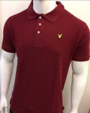 Image of LYLE AND SCOTT SHORT SLEEVE REGULAR FIT POLO SHIRT (plain collar) FOR MEN