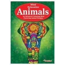 Image of 1 X ANIMALS ADVANCED COLOURING BOOK - 48 IMAGES TO COLOUR