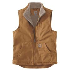 Image of Carhartt Gilet With Mock Neck Lined In Sherpa Size Men's L