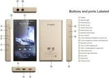 Image of FiiO M21 Android 13 Portable Music Player w/Snapdragon 680, DSD (Dark Blue)