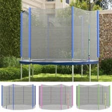 Image of 8ft Trampoline Net Replacement Safety Net with Zipped Door