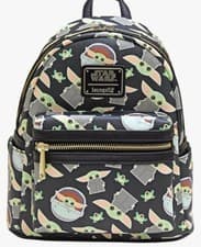 Image of NEW Disney Loungefly Mini Backpack – Star Wars: Mandalorian Grogu  Baby Yoda
