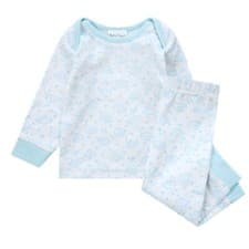 Image of Baby Elephant Pyjamas Infants 100% Soft Jersey Cotton Long Sleeve 2 Piece PJ Set