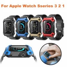 Image of For Apple Watch Series 3 2 1, Genuine SUPCASE Smart Wristwatch Band Case Cover