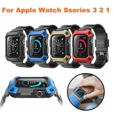 Image of For Apple Watch Series 3 2 1, Genuine SUPCASE Smart Wristwatch Band Case Cover