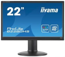 Image of iiyama  ProLite E2280HS-B1 22"  Widescreen LED Monitor, built-in Speakers