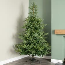 Image of 7ft (2.1m) Green Artificial Real Look Grandis Fir Christmas Tree with 2326 Tips