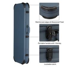 Image of Top Grade Square Electric Guitar Hard Case with Lock - Fits ST/TL Style Guitars