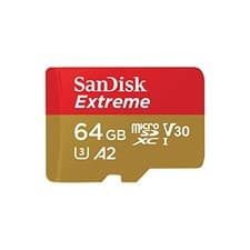 Image of 64GB Extreme microSDXC card +SD adapter, microSD card for smartphones