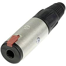 Image of Neutrik NMJ4HC-S 6.35mm Mono Audio Jack Socket Horizontal Mount 2 Pins
