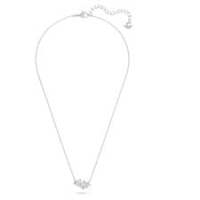Image of Swarovski Mesmera necklace Heart, White, Rhodium plated