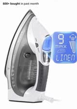 Image of Beautural 2400W Steam Iron LCD Display, 9 Presets, Ceramic Soleplate, UK
