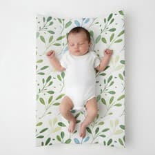 Image of Clair de Lune Olive Anti-Roll Wedge Waterproof Easy Baby Changing Mat 69 x 44 cm