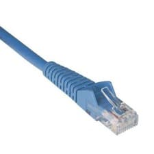 Image of 1 x Tripp Lite Cat6 Gigabit Snagless Molded Patch Cable (RJ45 M/M) - Blue, 35-ft