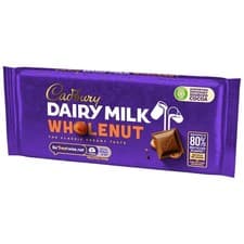 Image of Cadbury Dairy Milk Whole Nut Chocolate Bar 180G (Pack Of 5) -Free Delivery