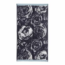 Image of Ted Baker Navy Rose Bath Sheet Hand Towel Luxury Cotton Set Bathroom Bundle Home