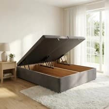 Image of Stylo Ripon Ottoman Gas Lift Storage Bed Frame in Plush Velvet All Color Size UK