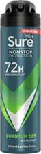 Image of Sure Men Nonstop Protection Quantum Dry Anti-Perspirant Aerosol Men'S, 6 X 150Ml