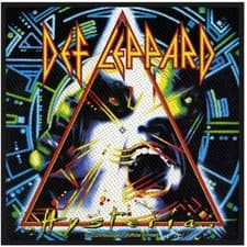 Image of DEF LEPPARD Standard Patch: HYSTERIA: British metal Official Licenced Merch gift