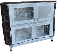Image of BUNNY BUSINESS 2-Tier Double Decker Rabbit/Guinea Pig Hutch Hutches with Sliding