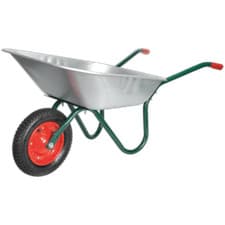 Image of Sealey Galvanized Wheel Barrow 65l Galvanized Steel