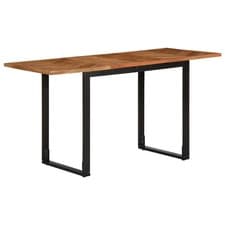 Image of Dining Table 140x70x75 cm Solid Wood Acacia vidaXL